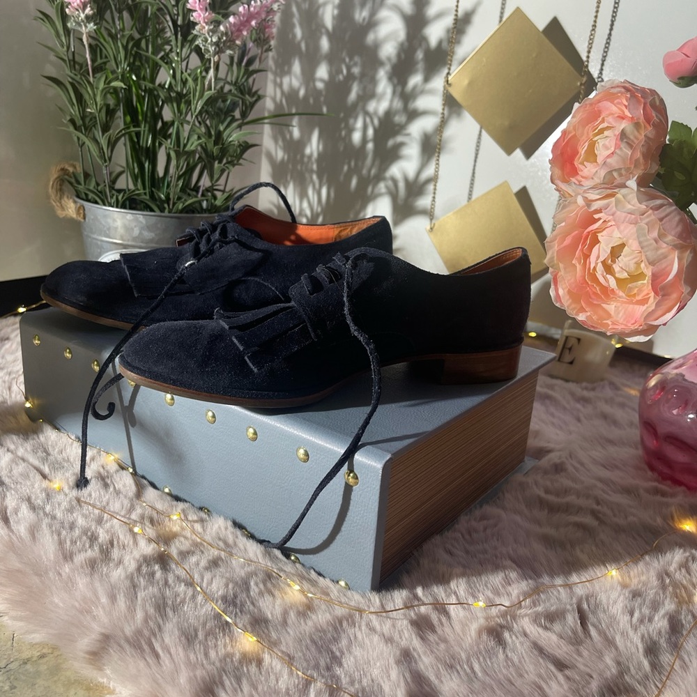 Black suede